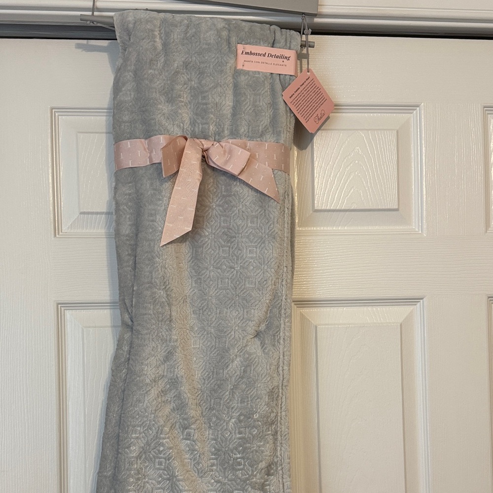 Gray Textured Blanket